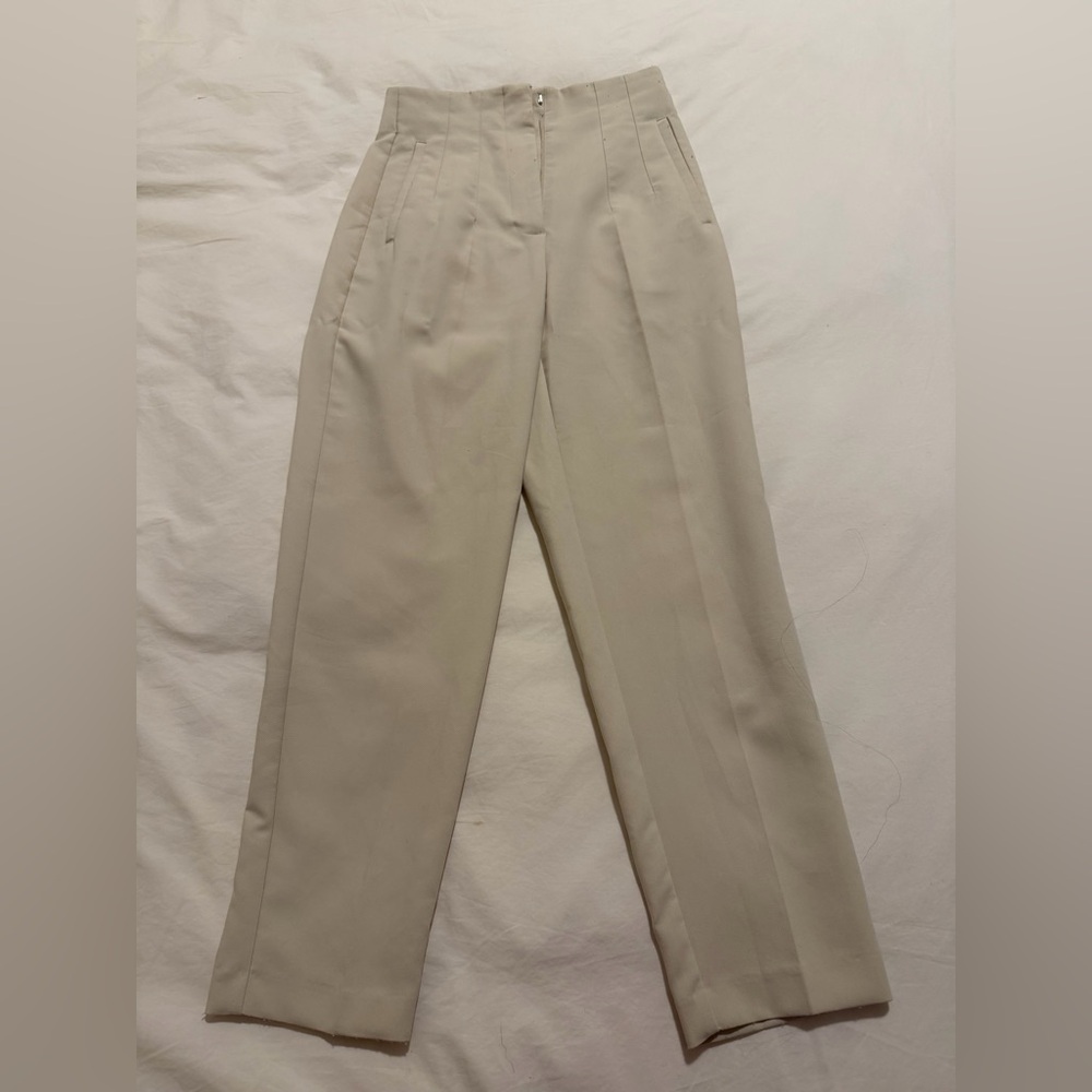 Zara Cream Women's Trousers
